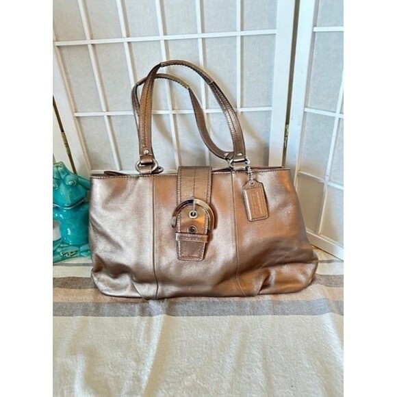 Coach Soho Metallic Bronze Handbag - Picture 1 of 11
